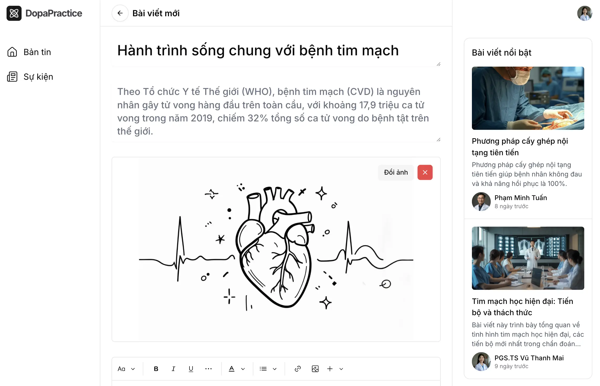 Dopapractice new article screenshot